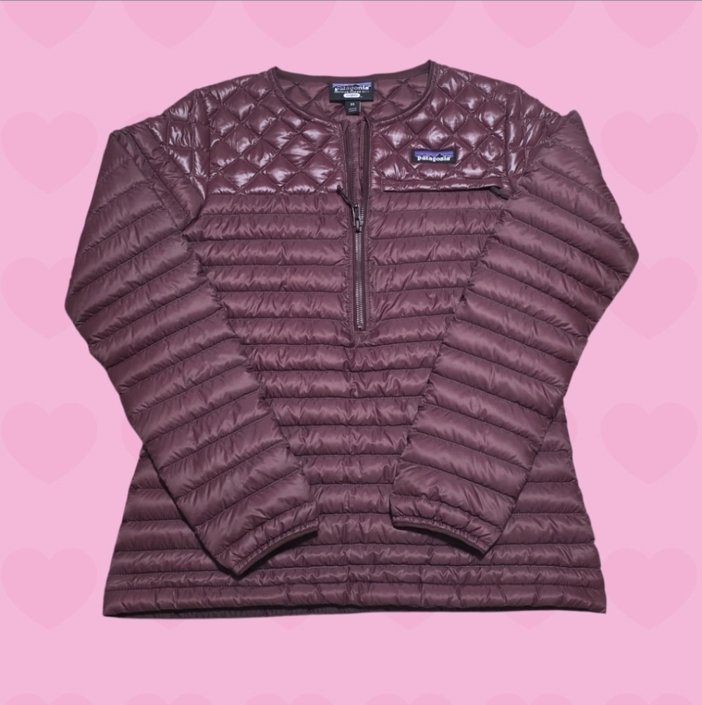 Patagonia Women's AlpLight Down Pullover Jacket Size XS Float